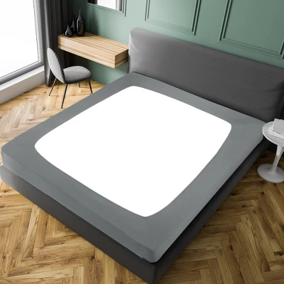 PiccoCasa Box Spring Cover Stretchy Fabric Wrap Around 4 Sides Bed Skirt Wrinkle Free For Home 2 PiccoCasa Box Spring Cover Stretchy Fabric Wrap Around 4 Sides Bed Skirt Wrinkle Free For Home - Image 2