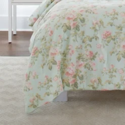 Laura Ashley Madelynn 100% Cotton Duvet Cover Bonus Set Blue -Laura Ashley Shop GUEST 116772ac 185a 4498 ba0e 1a25da002659