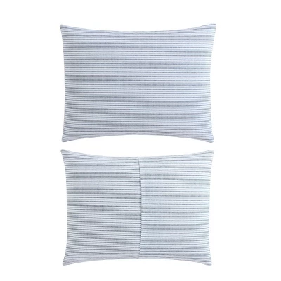 Eddie Bauer Ticking Stripe Duvet Set Navy Blue 5 Eddie Bauer Ticking Stripe Duvet Set Navy Blue - Image 5