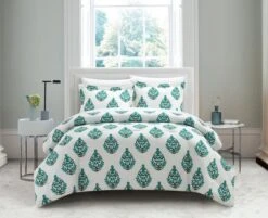 Chic Home Amelia 7 Piece Duvet Cover Set Floral Medallion Print Design Bed In A Bag Bedding With Zipper Closure Green -Laura Ashley Shop GUEST 192cbf72 8b8a 4dc8 a0ec 9c340ccd7bb4