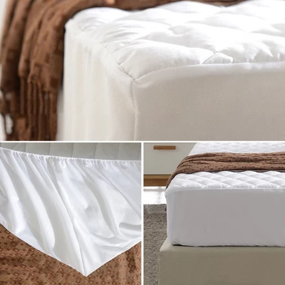 Cheer Collection Waterproof Quilted Mattress Protector - White 1 Cheer Collection Waterproof Quilted Mattress Protector - White