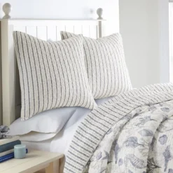 Tahiti Grey Euro Sham Set Of 2 - Levtex Home