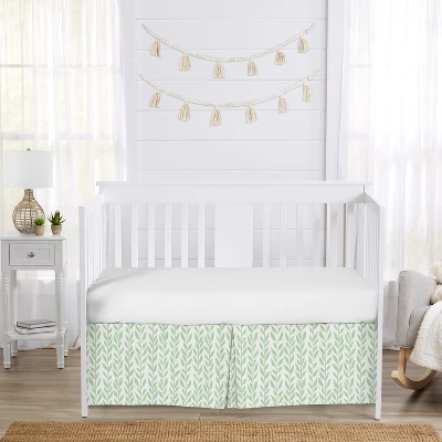 Sweet Jojo Designs Girl Baby Crib Bed Skirt Sunflower Green And White 1 Sweet Jojo Designs Girl Baby Crib Bed Skirt Sunflower Green And White