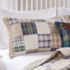Oxford Quilted Reversible Pillow Sham Multicolor By Greenland Home Fashion