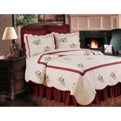C&F Home Red Plaid Bed Skirt