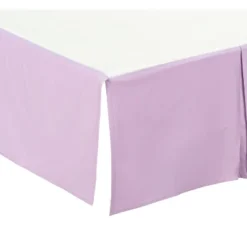 Everyday Kids Lavender Pleated Crib Skirt – 100% Cotton, Fits Standard Cribs, 14" Drop, Split Corners, Easy On/Off, Soft Nursery Bedding For Babies -Laura Ashley Shop GUEST 3042d83c 33f4 4ff1 a2d3 4f07b8805e6b