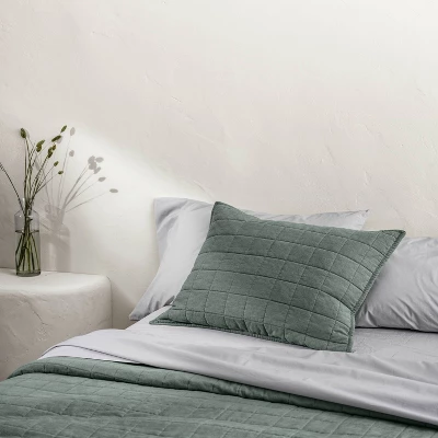 Washed Supima Percale Solid Sheet Set - Casaluna™ 4 Washed Supima Percale Solid Sheet Set - Casaluna™ - Image 4