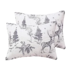 Sleigh Bells Grey Sham 2pk - Levtex Home -Laura Ashley Shop GUEST 38b058d9 a2ce 4a0c 9e03 f692b2446fde