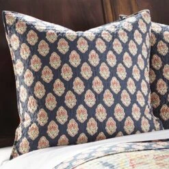 Moreno Medallion Quilted Euro Sham - 2pk - Levtex Home