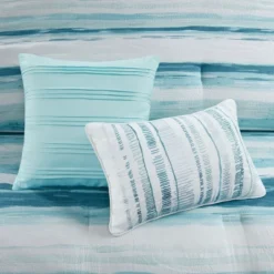 Gulches 8 Piece Printed Seersucker Comforter And Quilt Set Collection Aqua King/Cal King -Laura Ashley Shop GUEST 4143bdc0 831e 4341 80c2 3fb0e97819a6