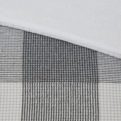 King/California King Austin Cotton Jacquard Plaid Duvet Cover Set White/Black -Laura Ashley Shop GUEST 4809739f 4e8e 4a76 9164 b9cc7a9e7d03