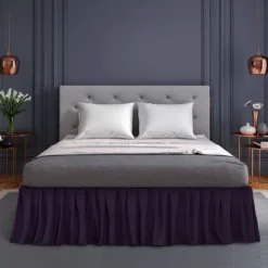 1 Piece Polyester Ruffled Durable Solid Bed Skirt With 16" Drop - PiccoCasa -Laura Ashley Shop GUEST 4d92b879 2db5 4caa 92de 1dac57f26b04