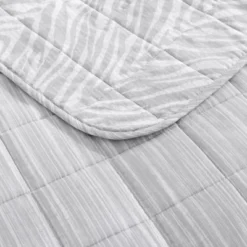 Kenneth Cole Urban Zebra 3-Pc Quilt Set