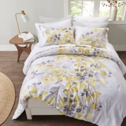 Madison Park Karissa Comforter Set With Bed Sheets Yellow -Laura Ashley Shop GUEST 632c018c da32 4fa8 99af e100f1ec8f6c
