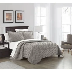 3pc Cody Quilt Set - NY&C Home Collection