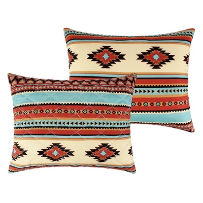 Red Rock Primitive Geometric Motifs Pillow Sham Clay By Greenland Home Fashions 4 Red Rock Primitive Geometric Motifs Pillow Sham Clay By Greenland Home Fashions - Image 4