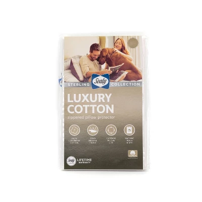Sealy Luxury Cotton Pillow Protector 5 Sealy Luxury Cotton Pillow Protector - Image 5