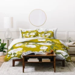 Eta Abolina Fleurette Midday Duvet Set - Deny Designs