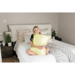 Morning Glamour Standard Satin Solid Pillowcase Yellow 5 Morning Glamour Standard Satin Solid Pillowcase Yellow -Laura Ashley Shop GUEST 8823fce7 cbb0 4a64 bd04 f1ffe92c1a2e