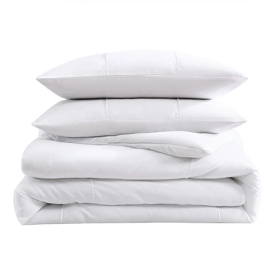 City Scene Solid Microfiber White Full Queen Duvet Cover Bonus Set 6 City Scene Solid Microfiber White Full Queen Duvet Cover Bonus Set - Image 6