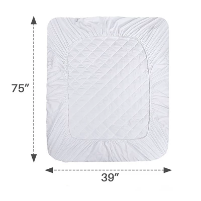Cheer Collection Waterproof Quilted Mattress Protector - White 2 Cheer Collection Waterproof Quilted Mattress Protector - White - Image 2