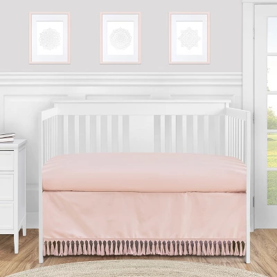Sweet Jojo Designs Girl Baby Crib Bed Skirt Bohemian Collection Solid Blush Pink 1 Sweet Jojo Designs Girl Baby Crib Bed Skirt Bohemian Collection Solid Blush Pink