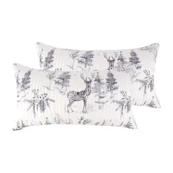 Sleigh Bells Grey Sham 2pk - Levtex Home -Laura Ashley Shop GUEST 9f1681d4 5f59 423b b39f b911fe1cea17