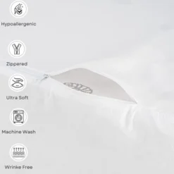 The Grand Breathable Wedge Pillow Protector With Zipper - White -Laura Ashley Shop GUEST a39facdb 0a47 4506 a623 aef170d54115