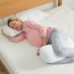 Cheer Collection U-Shaped Pregnancy Body Pillow - Customizable Full Body Support (White) -Laura Ashley Shop GUEST a863a368 1fd7 4c28 8415 db612d828b23