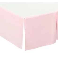Everyday Kids Light Pink Pleated Crib Skirt – 100% Cotton Dust Ruffle For Baby Girls, Split Corners, 14” Drop – Fits Standard Crib Mattresses -Laura Ashley Shop GUEST b0fc6c55 e503 4a79 a3ae cf07442f813f