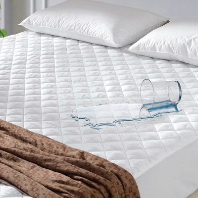 Cheer Collection Waterproof Quilted Mattress Protector - White 5 Cheer Collection Waterproof Quilted Mattress Protector - White - Image 5