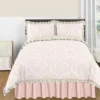 Sweet Jojo Designs Dust Ruffle Queen Bed Skirt Amelia Blush Pink
