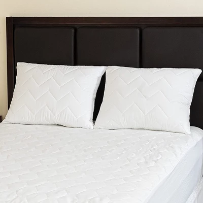 Waterguard Quilted Waterprof Cotton Top Pillow Protector Set Of 4 White 1 Waterguard Quilted Waterprof Cotton Top Pillow Protector Set Of 4 White