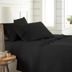 Southshore Fine Living Vilano Lace Extra-Deep Pocket Easy Care Ultra-soft Lace Sheet Sets