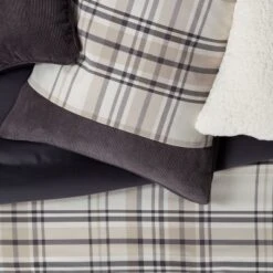 8pc Plaid With Corduroy Comforter Bedding Set Gray/Taupe - Threshold™ 8 8pc Plaid With Corduroy Comforter Bedding Set Gray/Taupe - Threshold™ -Laura Ashley Shop GUEST dd62e888 3bd5 41f9 9388 eb84a69796ab