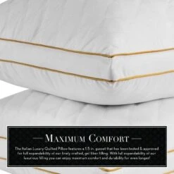 Dr. Pillow Italian Luxury Quilted Pillow - Queen, Set Of 2 -Laura Ashley Shop GUEST de17f3f2 cf64 4394 85c3 08c04b9cbd4c