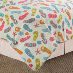C&F Home Flip Flop Life Coastal Beach Theme Quilt Beach Mini Set -Laura Ashley Shop GUEST f15360c3 42fc 48ae 9890 770e50c04658