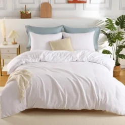 White Waffle Weave Textured Duvet Cover Set - Soft And Breathable, All-Season Duvet Cover 13 White Waffle Weave Textured Duvet Cover Set - Soft And Breathable, All-Season Duvet Cover -Laura Ashley Shop GUEST f3ec6b8a 4b5a 4eb2 9d7c 95ecd79ae6d4