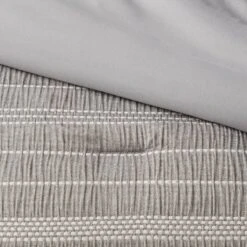 12pc Chambray Matelasse Stripe Comforter & Sheet Bedding Set Gray - Threshold™ -Laura Ashley Shop GUEST f59e7d48 b0ee 4ce0 8269 0dd68763ac49
