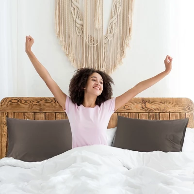 PiccoCasa 100% Cotton Soft Breathable Envelope Closure Pillowcases Set Of 2 3 PiccoCasa 100% Cotton Soft Breathable Envelope Closure Pillowcases Set Of 2 - Image 3