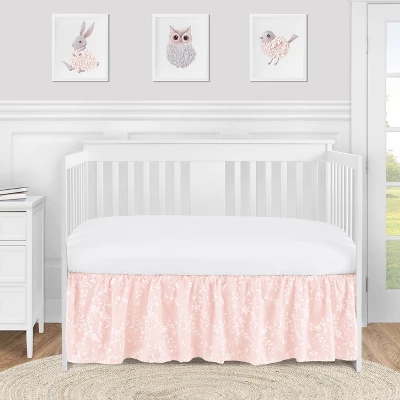 Sweet Jojo Designs Girl Baby Crib Bed Skirt Lace Collection Solid Blush Pink 1 Sweet Jojo Designs Girl Baby Crib Bed Skirt Lace Collection Solid Blush Pink