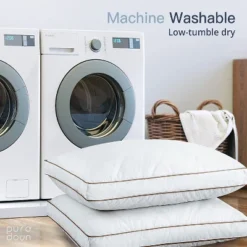 Peace Nest Natural Goose Feather And Down Sleeping 100% Cotton Pillow Cover Downproof Gusseted 2 Count -Laura Ashley Shop GUEST fd815854 769a 498a 84a3 e20988129a78