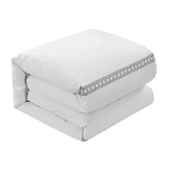 Lewiston 1500 Thread Count Cotton Blend Duvet Cover Set 7 Piece White By Chic Home -Laura Ashley Shop GUEST ff2d67fa ab66 4015 bc96 5d9b47d339fe